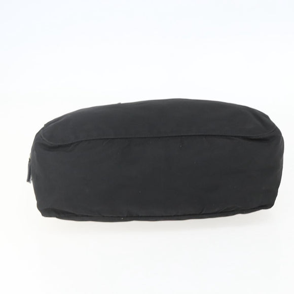 PRADA Hand Bag Nylon Black Silver Auth ar13896