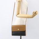 Christian Dior Honeycomb Canvas Shoulder Bag PVC Black Gold Auth ar13897-20