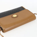Christian Dior Honeycomb Canvas Shoulder Bag PVC Black Gold Auth ar13897-6