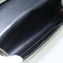 Christian Dior Shoulder Bag Leather Khaki Gold Auth ar13898-12