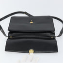 Christian Dior Shoulder Bag Leather Black Gold Auth ar13899-10
