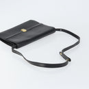 Christian Dior Shoulder Bag Leather Black Gold Auth ar13899-7