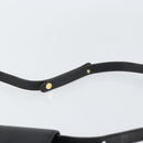 Christian Dior Shoulder Bag Leather Black Gold Auth ar13899-8