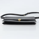 Christian Dior Shoulder Bag Leather Black Gold Auth ar13899-5