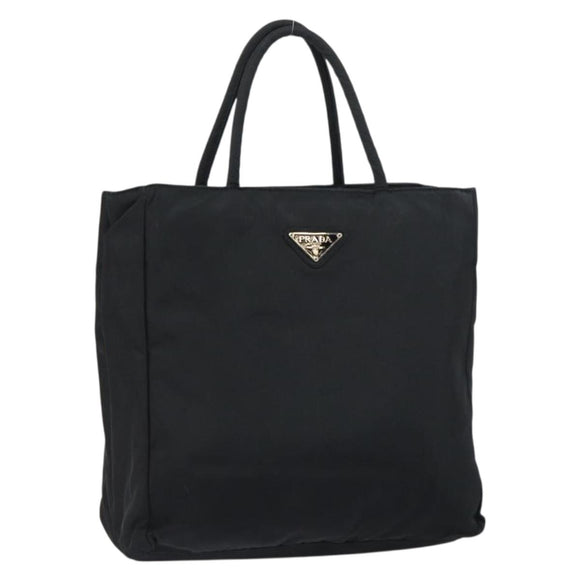 PRADA Hand Bag Nylon Black Auth ar13903