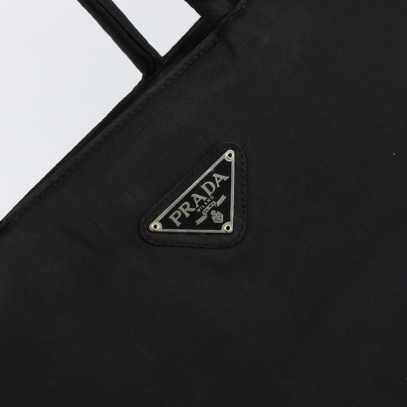 PRADA Hand Bag Nylon Black Auth ar13903