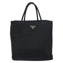 PRADA Hand Bag Nylon Black Auth ar13903-13