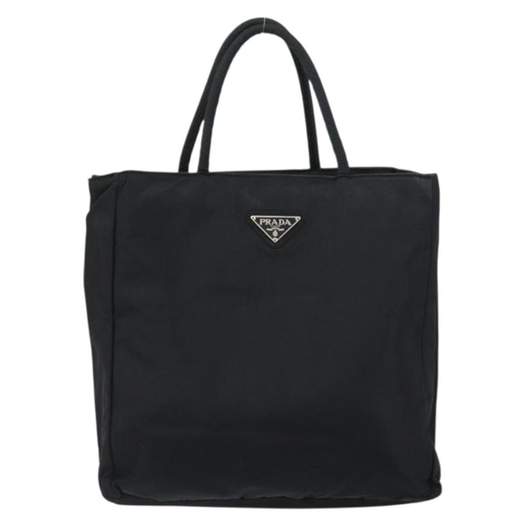 PRADA Hand Bag Nylon Black Auth ar13903