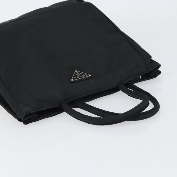 PRADA Hand Bag Nylon Black Auth ar13903