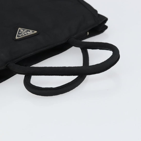 PRADA Hand Bag Nylon Black Auth ar13903