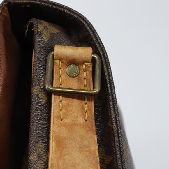 LOUIS VUITTON Monogram Cartouchiere MM Shoulder Bag M51253 LV Auth ar13906