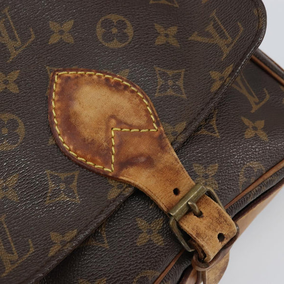 LOUIS VUITTON Monogram Cartouchiere MM Shoulder Bag M51253 LV Auth ar13906