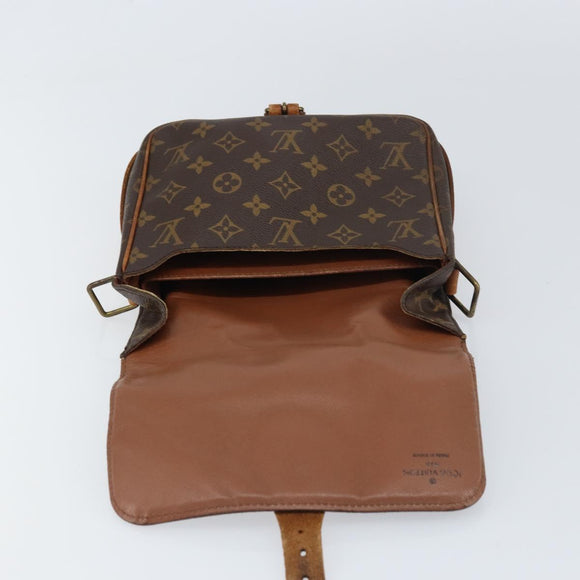 LOUIS VUITTON Monogram Cartouchiere MM Shoulder Bag M51253 LV Auth ar13906