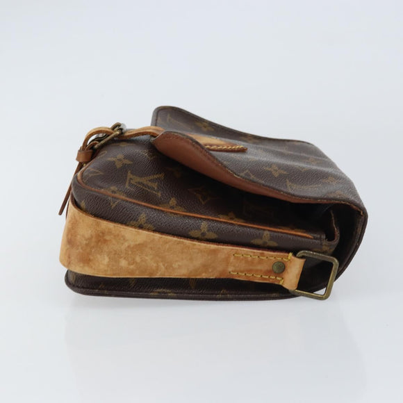 LOUIS VUITTON Monogram Cartouchiere MM Shoulder Bag M51253 LV Auth ar13906