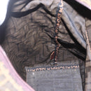 FENDI Zucca Canvas Hand Bag Black Brown Auth ar13907-19