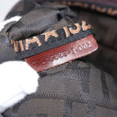 FENDI Zucca Canvas Hand Bag Black Brown Auth ar13907-12