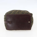 FENDI Zucca Canvas Hand Bag Black Brown Auth ar13907-5