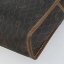 Christian Dior Honeycomb Canvas Clutch Bag PVC Black Auth ar13909-8