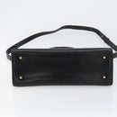VALENTINO Hand Bag Leather 2way Black Gold Auth ar13911-5