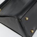 VALENTINO Hand Bag Leather 2way Black Gold Auth ar13911-18