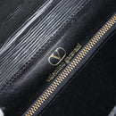 VALENTINO Hand Bag Leather 2way Black Gold Auth ar13911-20