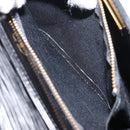 VALENTINO Hand Bag Leather 2way Black Gold Auth ar13911-24