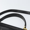 VALENTINO Hand Bag Leather 2way Black Gold Auth ar13911-14