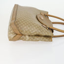 CELINE Macadam Canvas Hand Bag Leather 2 Set Black Beige Auth ar13912-4