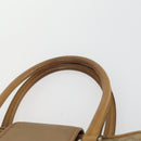 CELINE Macadam Canvas Hand Bag Leather 2 Set Black Beige Auth ar13912-6