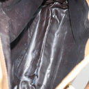 CELINE Macadam Canvas Hand Bag Leather 2 Set Black Beige Auth ar13912-9