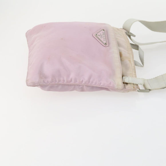 PRADA Shoulder Bag Nylon 3 Set Beige Pink Auth ar13913