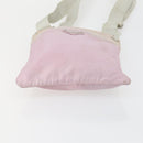 PRADA Shoulder Bag Nylon 3 Set Beige Pink Auth ar13913-14