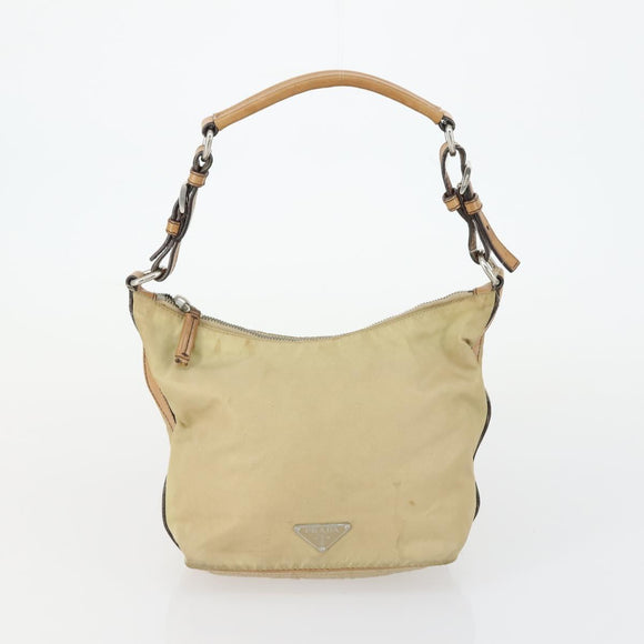 PRADA Shoulder Bag Nylon 3 Set Beige Pink Auth ar13913