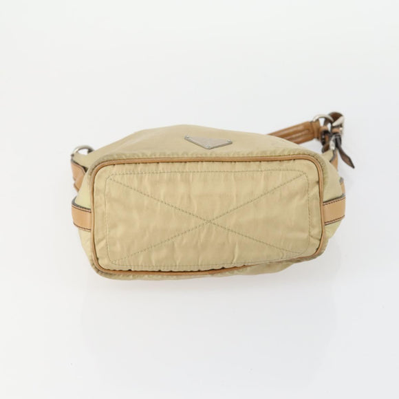 PRADA Shoulder Bag Nylon 3 Set Beige Pink Auth ar13913