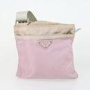 PRADA Shoulder Bag Nylon 3 Set Beige Pink Auth ar13913-9