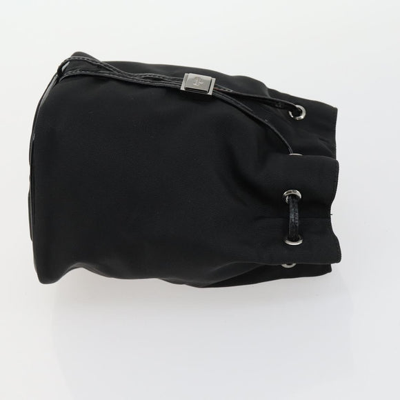 GUCCI Pouch Hand Bag Nylon Enamel 3 Set Black Brown Auth ar13915