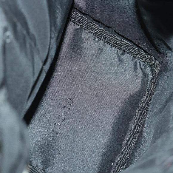 GUCCI Pouch Hand Bag Nylon Enamel 3 Set Black Brown Auth ar13915