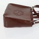 GUCCI Pouch Hand Bag Nylon Enamel 3 Set Black Brown Auth ar13915-17