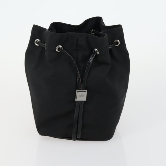 GUCCI Pouch Hand Bag Nylon Enamel 3 Set Black Brown Auth ar13915