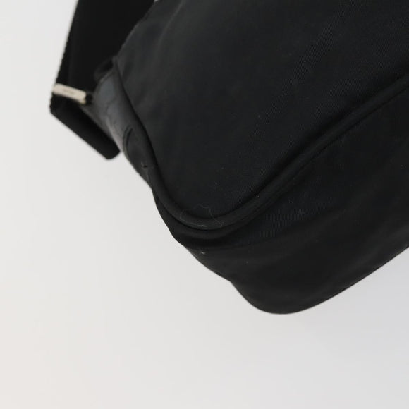 PRADA Shoulder Bag Nylon Enamel 2 Set Black Auth ar13916