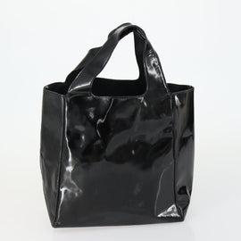 PRADA Shoulder Bag Nylon Enamel 2 Set Black Auth ar13916 - 0