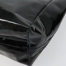 PRADA Shoulder Bag Nylon Enamel 2 Set Black Auth ar13916-8