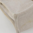 HERMES New Fourre Tout MM Hand Bag Canvas Beige Auth ar13917-11