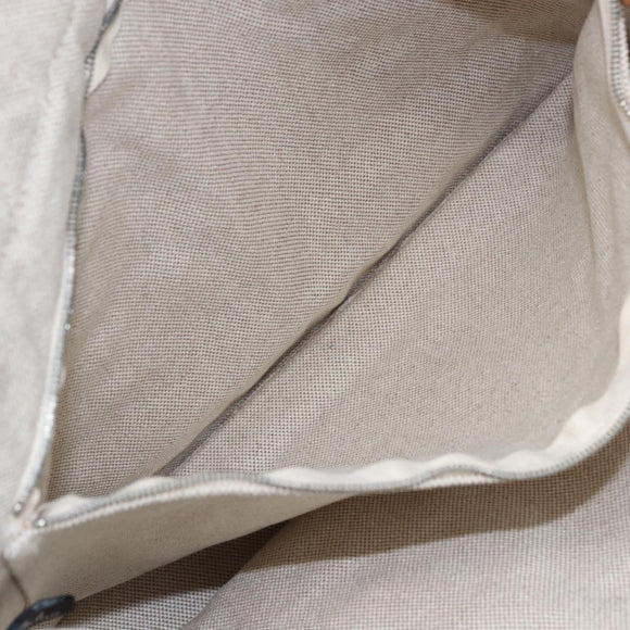 HERMES New Fourre Tout MM Hand Bag Canvas Beige Auth ar13917