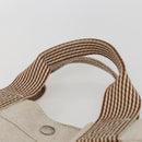 HERMES New Fourre Tout MM Hand Bag Canvas Beige Auth ar13917-8