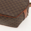 CELINE Macadam Canvas Shoulder Bag PVC Leather Brown Gold Auth ar13920-12