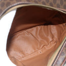 CELINE Macadam Canvas Shoulder Bag PVC Leather Brown Gold Auth ar13920-15