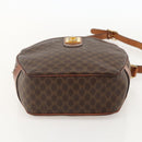 CELINE Macadam Canvas Shoulder Bag PVC Leather Brown Gold Auth ar13920-9