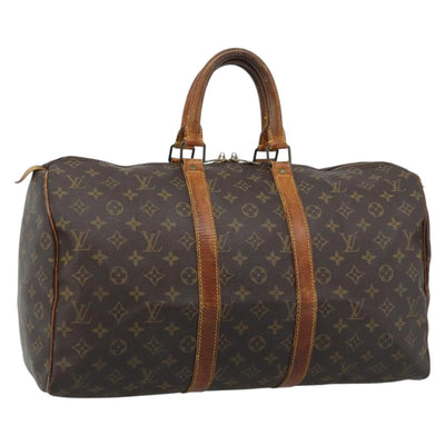 LOUIS VUITTON Monogram Keepall 45 Boston Bag M41428 LV Auth ar13921
