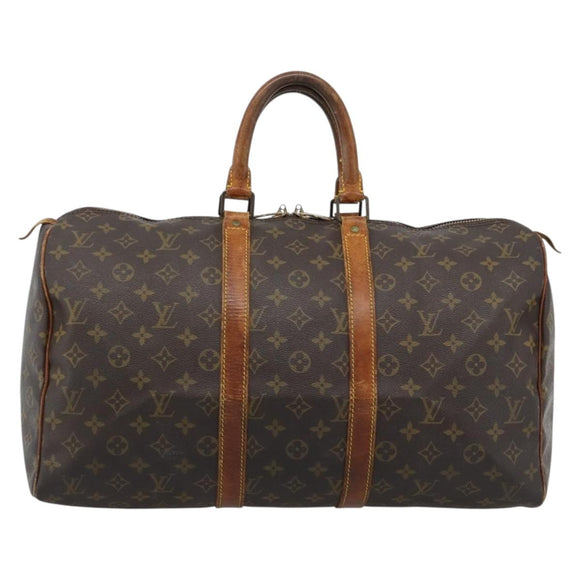 LOUIS VUITTON Monogram Keepall 45 Boston Bag M41428 LV Auth ar13921